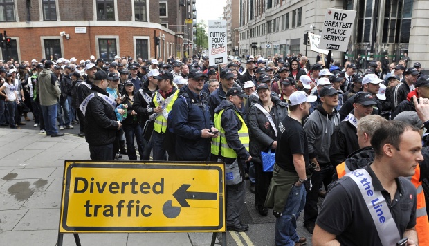30 000 полицаи протестираха в Лондон